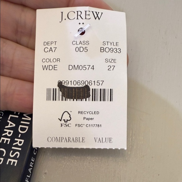 J Crew Flare crop white jean in signature stretch Size 27 - Picture 12 of 13